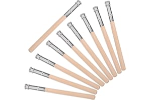 CykTxei 10 Pcs Pencil Extenders for Artists Colored Pencils Extension Holders with Non-Slip Grip Lightweight Portable Art Sup