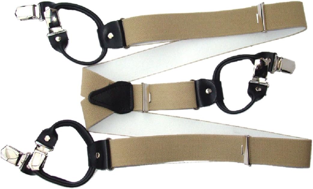 Clip-on Braces 6 Strong Colour & Length Selectable 3.5 cm Wide