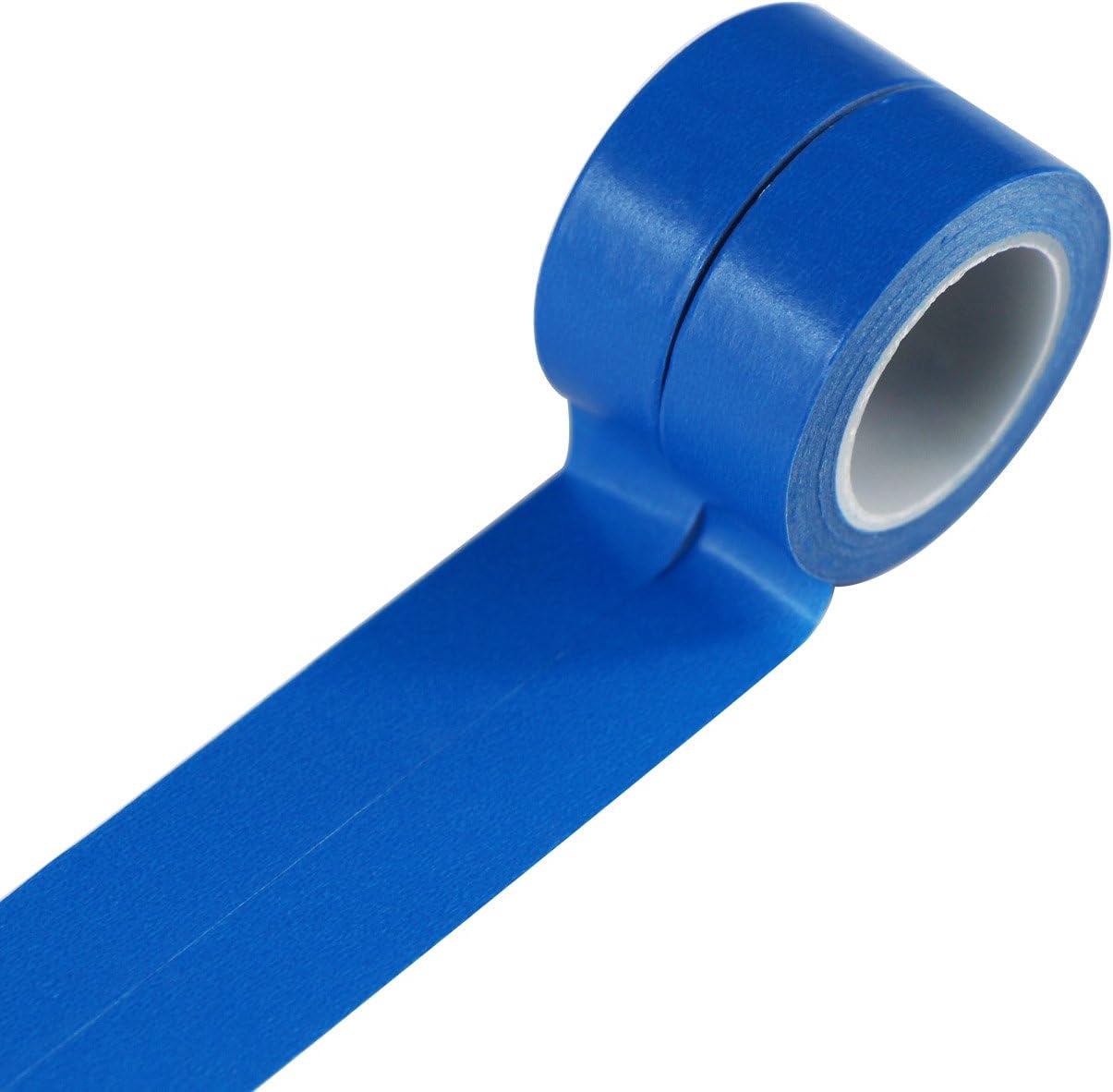 UOOOM2pcs 10m x 15mm Decorative Washi Tape Masking Tape Adhesive Scrapbooking DIY Craft Gift (Blue)