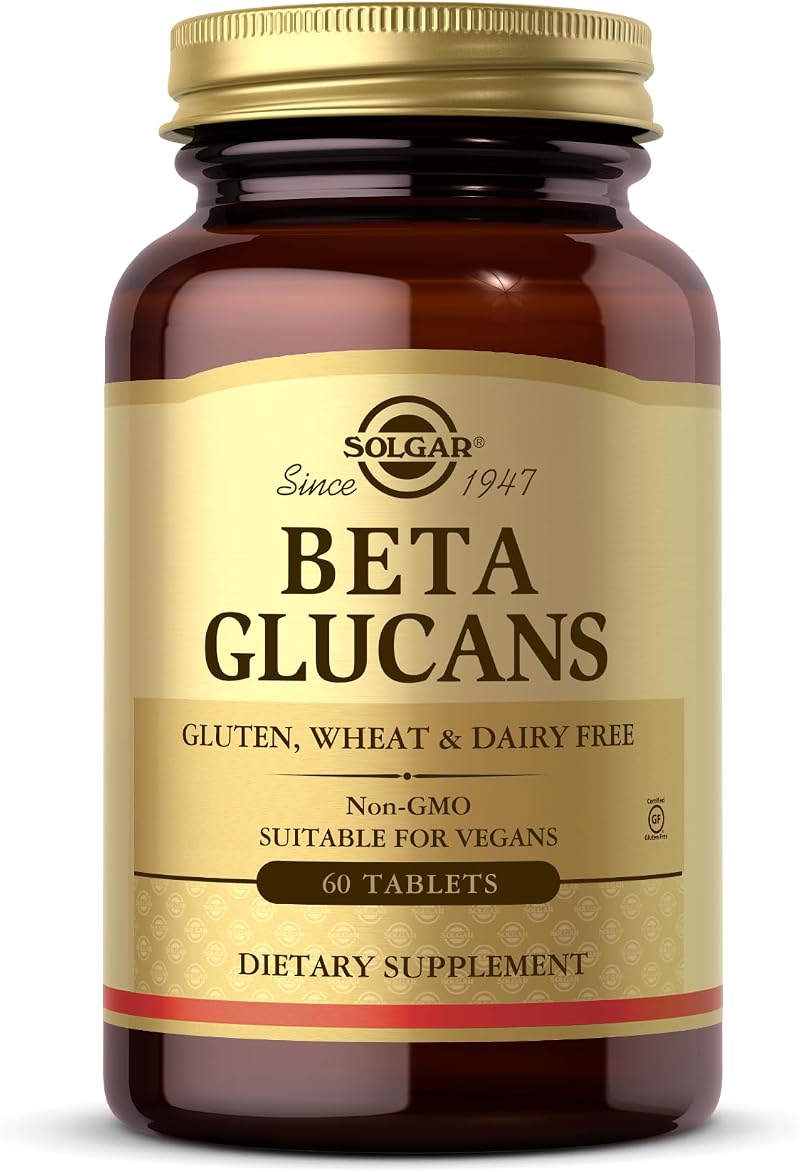 Solgar Beta 1,3 Glucans Tablets 60 Vegan Gluten Free Cardiovascular Health