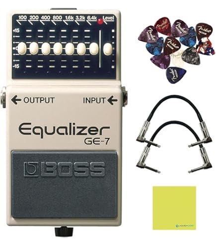 Amazon.com: Boss GE-7 Graphic Equalizer Bundle with Gearlux Power