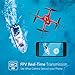 Holy Stone HS200D FPV RC Drone with 720P Camera 120°FOV Live Video WiFi Quadcopter for Beginners and Kids RTF RC Helicopter with Altitude Hold Headless Mode 3D Flips One Key Take-Off/Landing Color Red