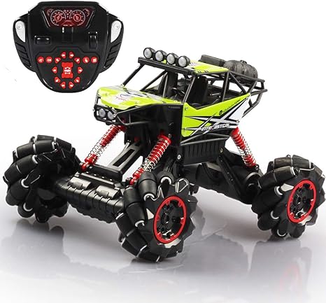 Amazon 最新型ラジコンカー ドリフトクライミングカー オフロード対応 1 12スケール 2 4ghz 多機能スタント 全方位ドリフトラジコンバギー Led ライト付き 右左横に走る 前後斜めの45 走る 音楽で踊る特技を持つ 360 回転機能付き 室内室外両対応ラジコンカー こども