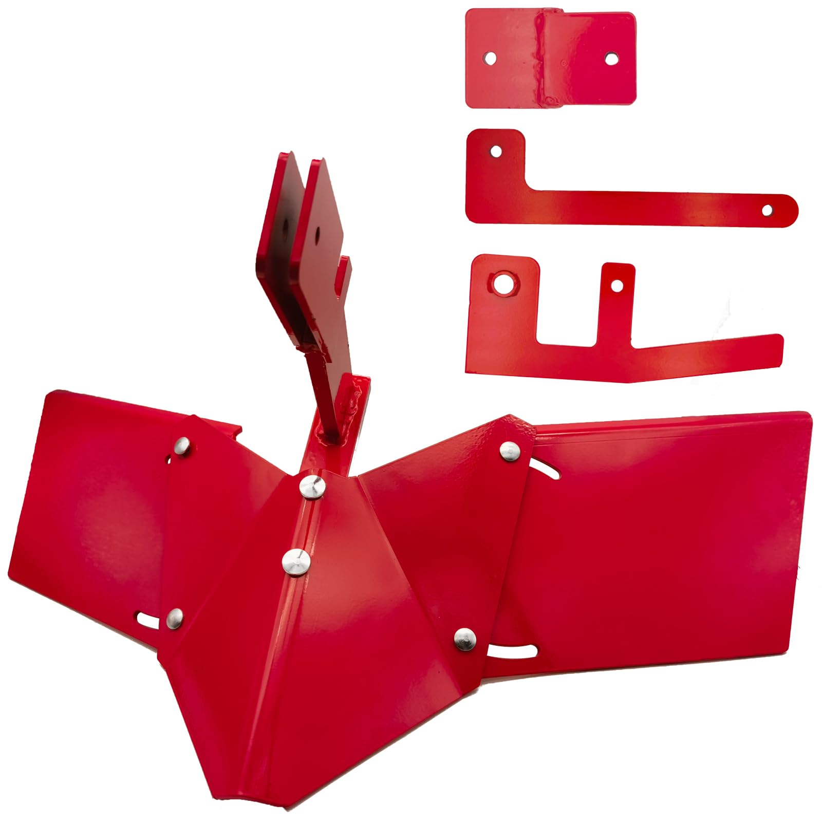 Photo 1 of 15683 Hiller-Furrower Kit for Rear Tine Tillers,Compatible with Earthquake Rear Tine Rototillers,Adjustable Wing, Three Kinds of Connection,Easy to Install,Red.