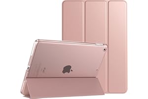 TiMOVO iPad 10.2 Case iPad 9th Generation 2021/ iPad 8th Generation 2020/ iPad 7th Generation 2019 Case,Slim Translucent Hard PC Protective Smart Cover with Stand for iPad 10.2 Inch,Rose Gold