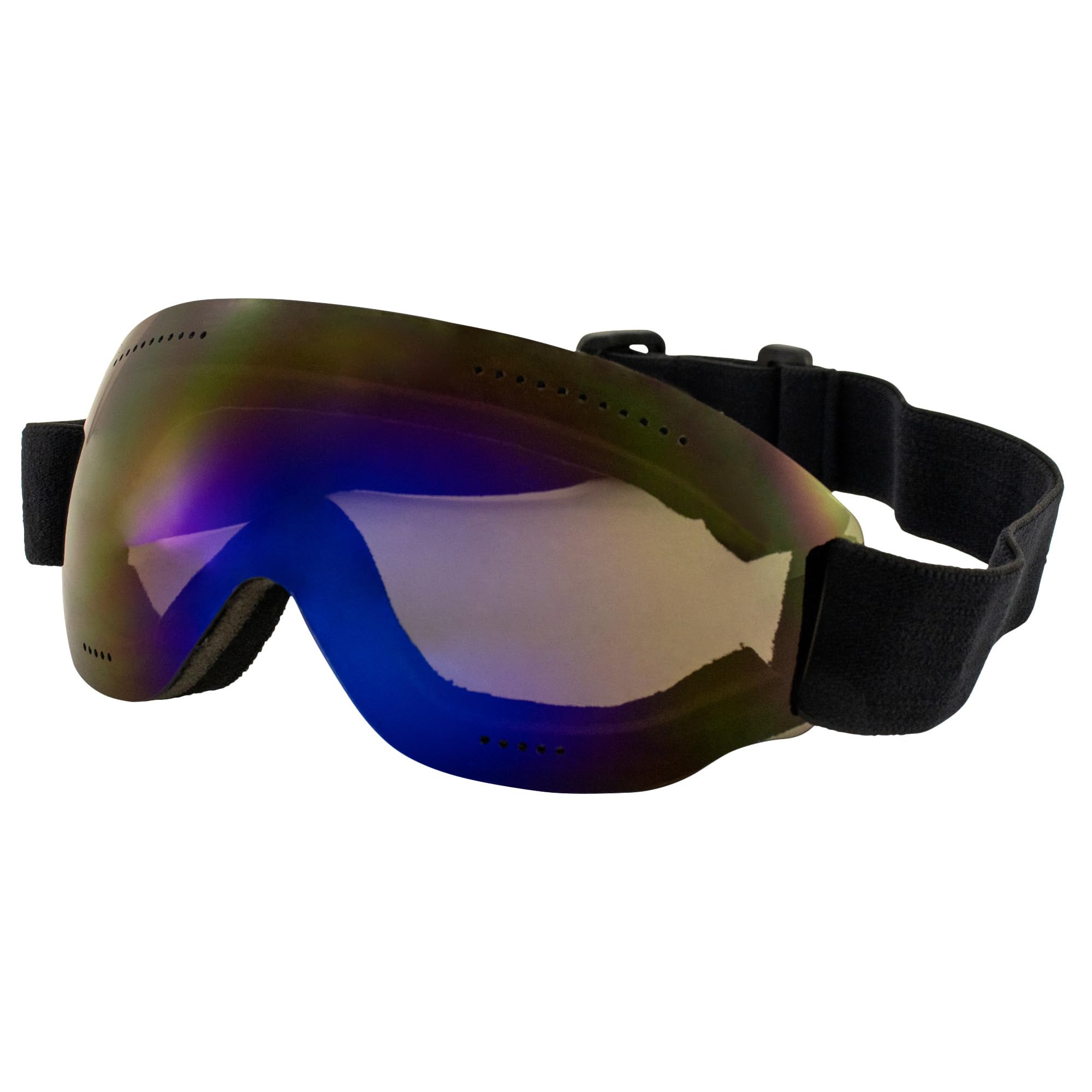 Birdz Eyewear Thrush Sport Snowboarding Skydiving Motorcycle Riding Goggles w/Blue Mirror Lens