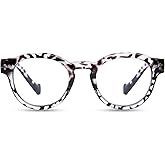 ZESAKER Reading Glasses for Women Men Retro Round Frame Blue Light Blocking Readers Computer Glasses with Spring Hinges