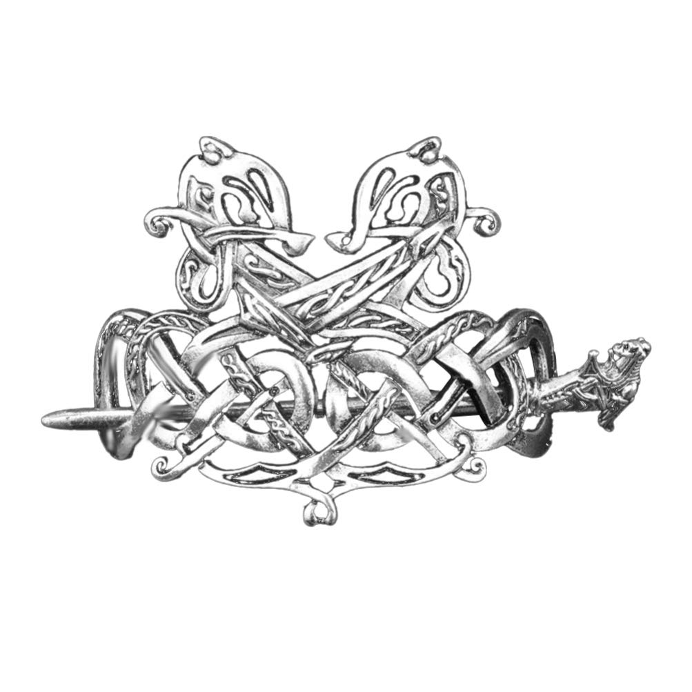 minkissy Retro Viking Hair Clips Hairpins Viking Hair Accessories Irish Style Hair Slide Clip Stick for Women Girls Style 7