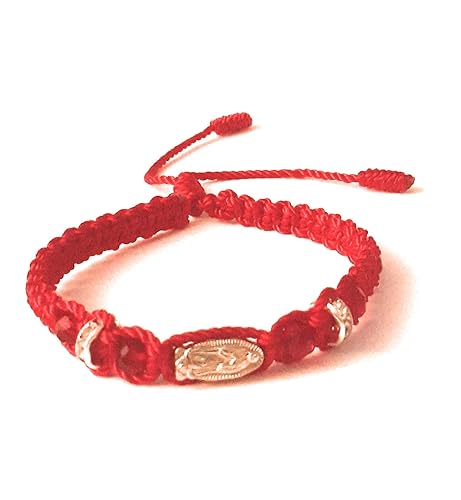 Virgin Mary Medal Adjustable Red String 