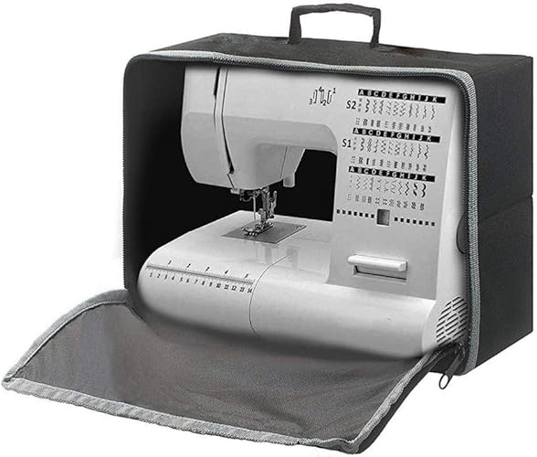 HEALLILY Sewing Machine Dust Cover Foldable Oxford Cloth Sewing Machine Cover Universal Sewing