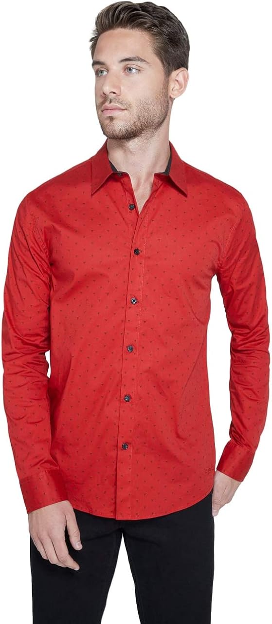 guess men's dress shirts