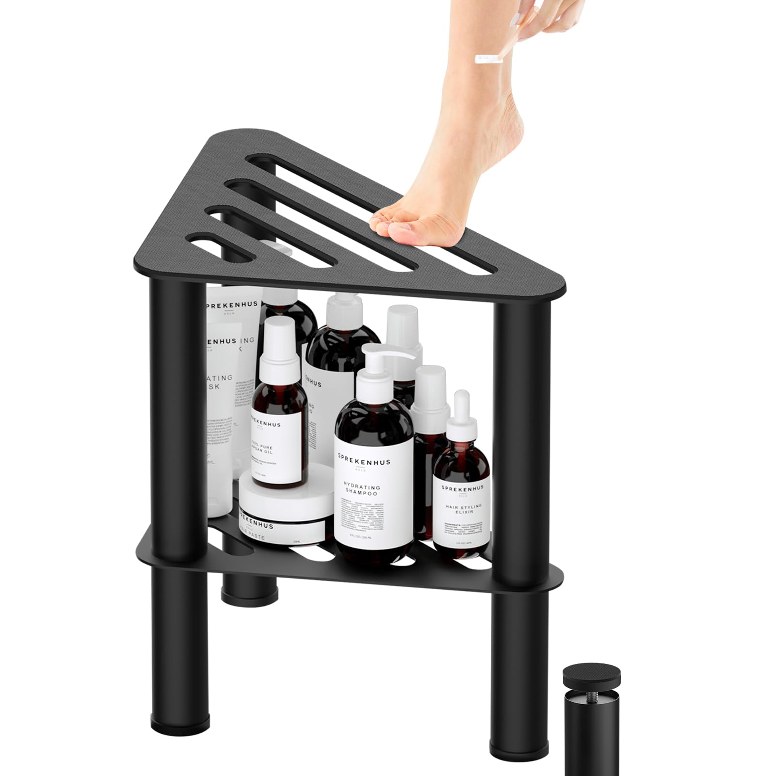 Mua Metal Corner Shower Foot Stool for Shaving Legs, Shower Foot Rest