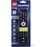 RCA Universal Remote Control for TV, Streaming Players &amp; Cable Boxes, 3 Device Remote, Backlit Keypad, Long Range IR, Easy Setup, Compatible with Roku, Fire TV &amp; More