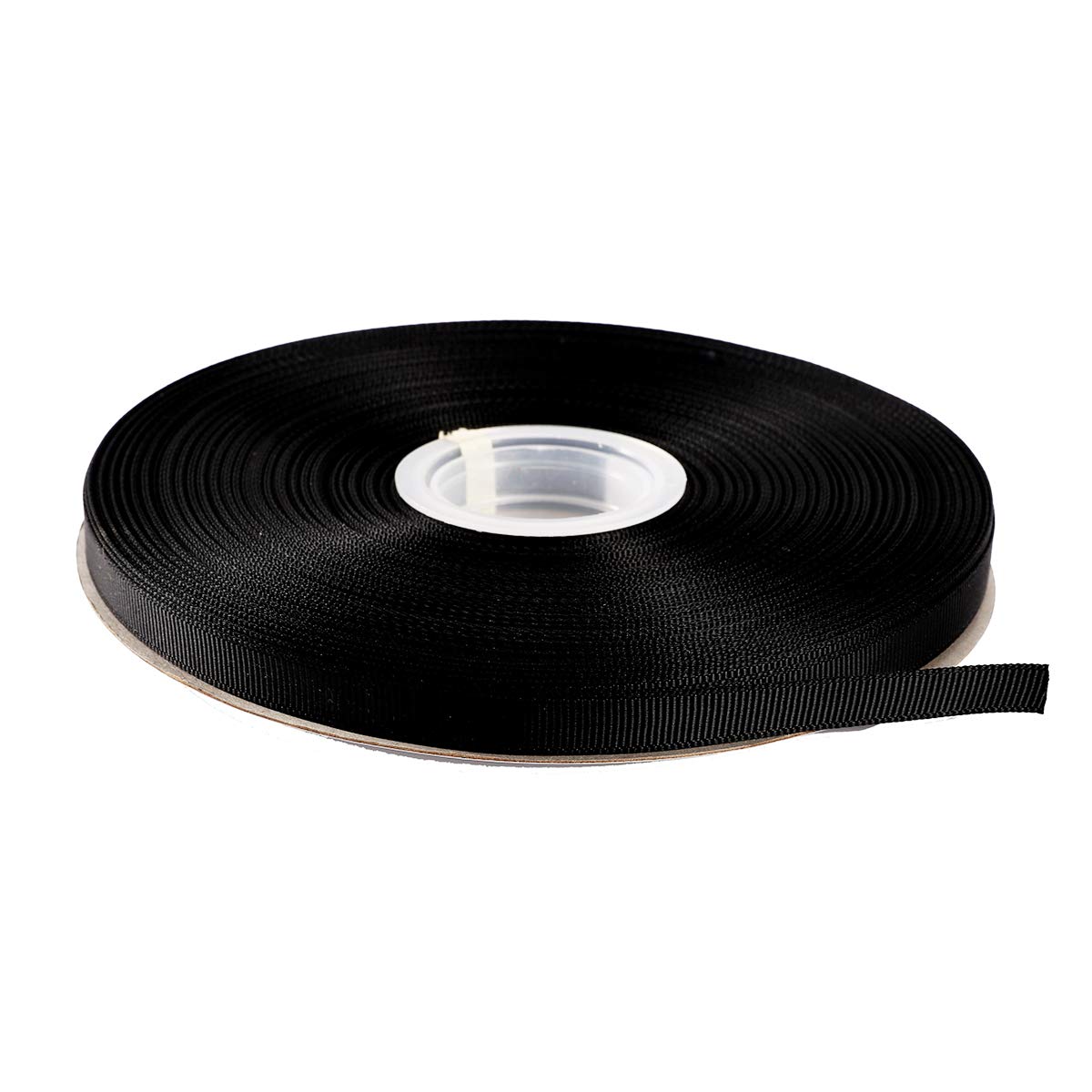 ITIsparkle 9mm Width (3/8") Grosgrain Ribbon 45 Meters (full reel) Crafts Gift Wrap Floristry - Black Ribbon โ image 1