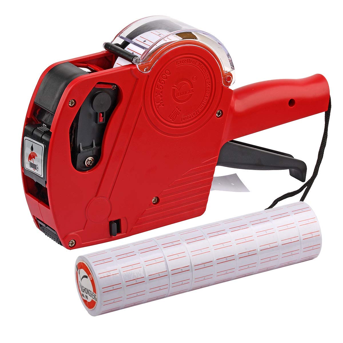 Photo 1 of ASIBT MX5500 EOS Red 8 Digits Pricing Gun Kit with 7,000 Labels & Spare Ink