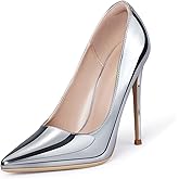 GENSHUO Women's 4.7 Inch Pumps Pointy Toe Stiletto Sexy High Heels Work Party Wedding Shoes
