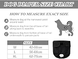 Aomig Reusable Dog Diapers 3 Pcs Washable Sanitary XL Female Incontinence view 3