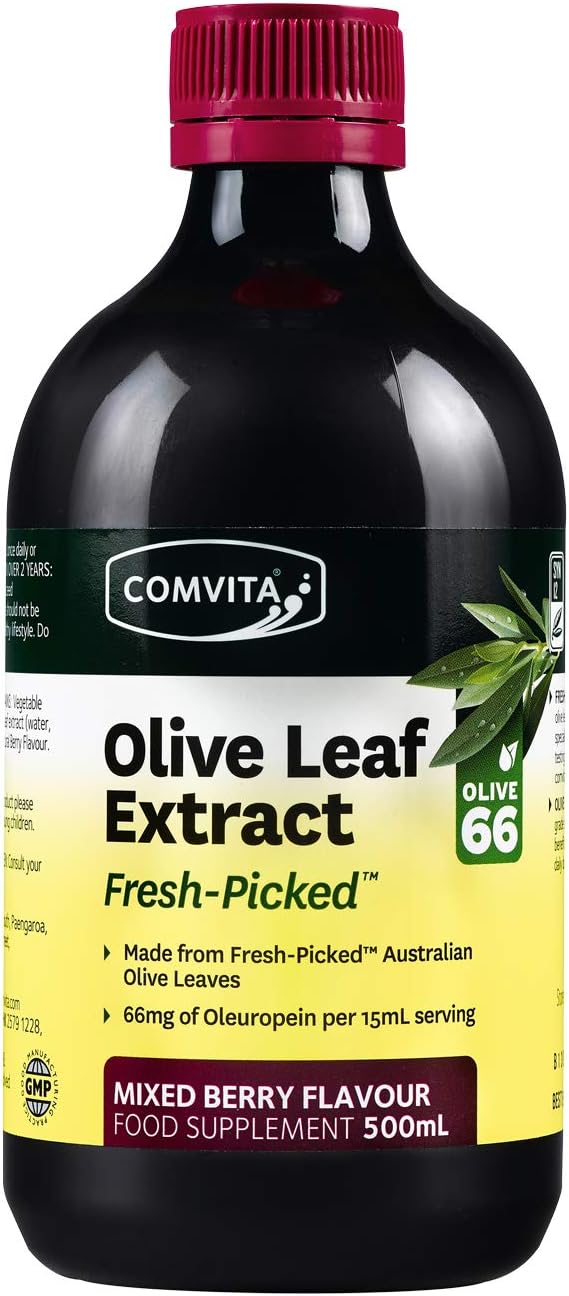 Comvita Natural Olive Leaf Extract Liquid (Mixed Berry Flavour) 500ml