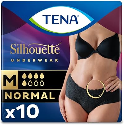 TENA Silhouette Normal Noir Pads Pack of 10 - Brand: TENA