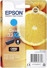 Epson 33XL Cyan Orange High Yield Genuine Claria Ink