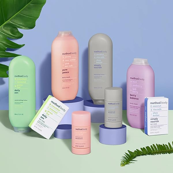 METHOD DAILY LOTION, DAILY ZEN, PLANT-BASED MOISTURIZER FOR 24 HOURS OF HYDRATION, 13.5 FL OZ (PACK OF 1)