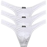 iKingsky Men's Thong Underwear Sexy Low Rise T-Back Under Panties