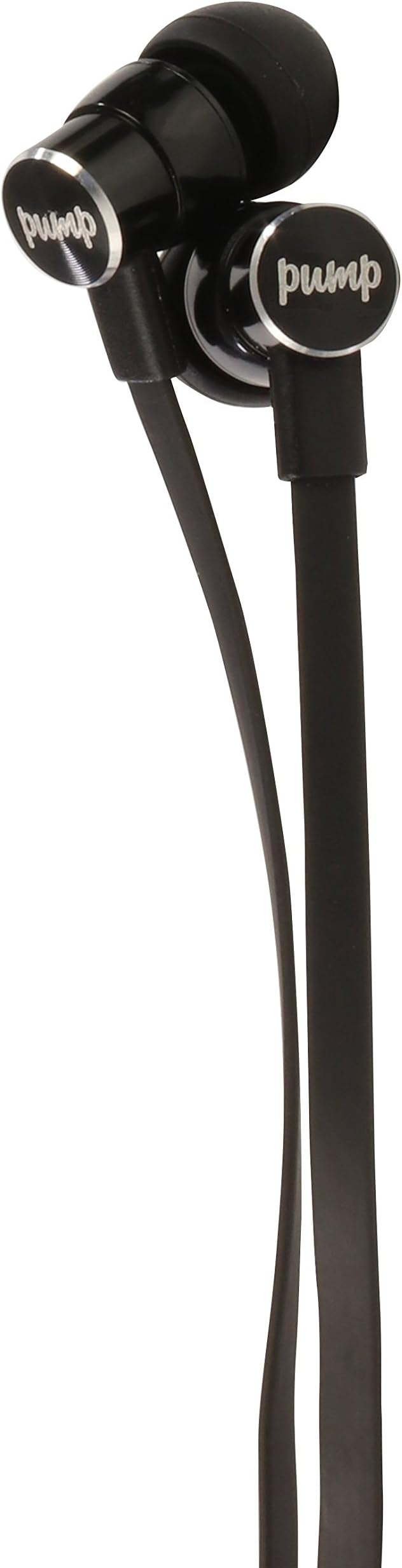 Pump Audio Boom Wired Earphones in Jet Black colour