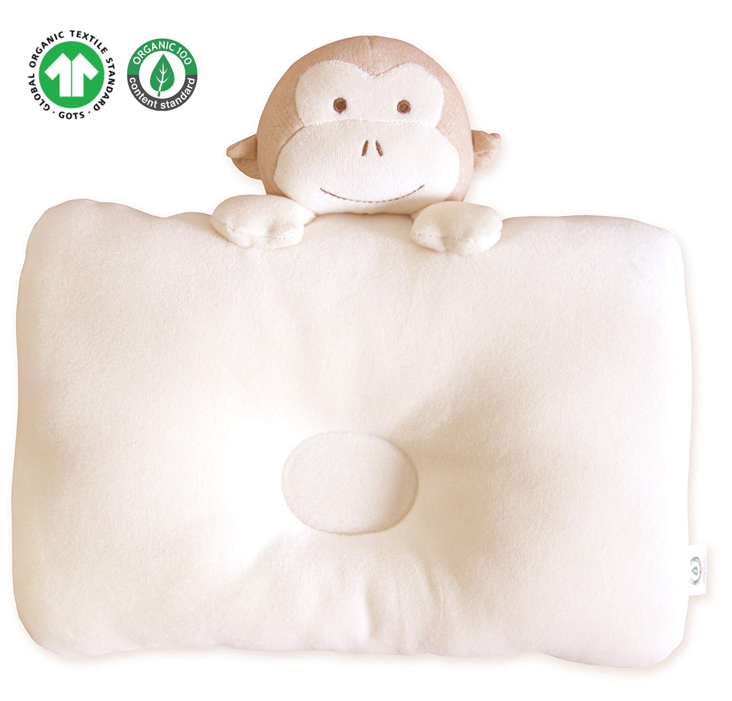 organic cotton baby protective pillow