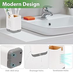 Boperzi Toothbrush and Toothpaste Holder with