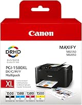 Canon PGI-1500 XL C M Y BK Ink Value Pack 4 Cartridges Genuine Canon view 1