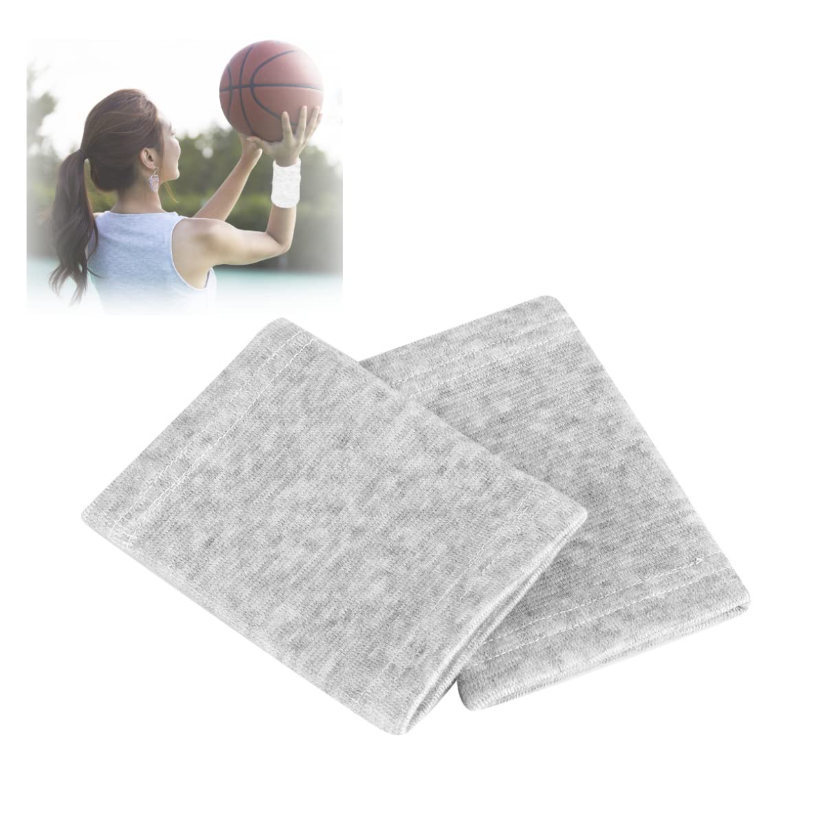 Breathable Wrist Guard, Bamboo Charcoal Compression Wristband Sports Gym Wrist Sweatbands for Football Volleyball Basketball Tennis Gymnastic Sports