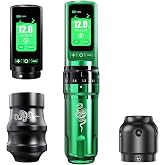 Mast Tattoo Wireless Tattoo Gun Pen Machine Mcore-C3 Motor | Fold Pro Cordless Year of Snake Edition Tattoo Machine Gift, Power Motor by Mcore-C3, 3000mAh Battery Power Supply