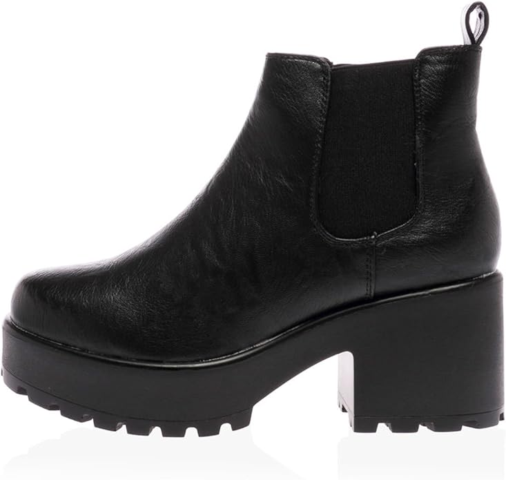 bottines talon semelle crantée