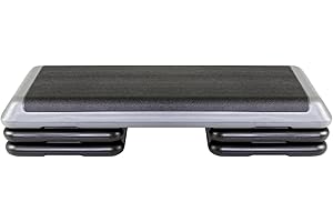 FREESTYLE STEP The Original STEP Exercise Step Platform, Health Club Size Stepper for Exercise at Home with 4 Stackable Risers for Height Adjustments
