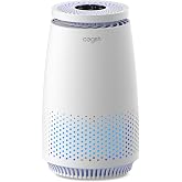 Cegsin Air Purifiers for Home Bedroom, 3-in-1 HEPA Filter for Pets Dander Dust Pollen Smoke Odors, Quiet Air Cleaner with Sleep Mode, 12H Timer, Night Light, Aromatherapy, Safety Lock, White