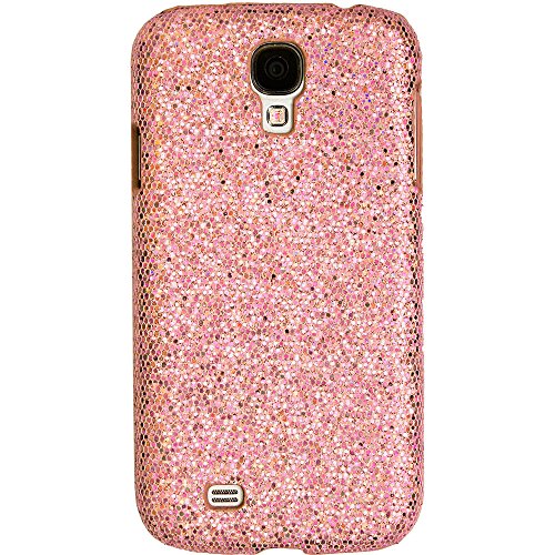 Tech Express (Tm) Pink Glitter Design Sparkle Hard Cover Case for Samsung Galaxy S4 Mini / SIV Mini i9190