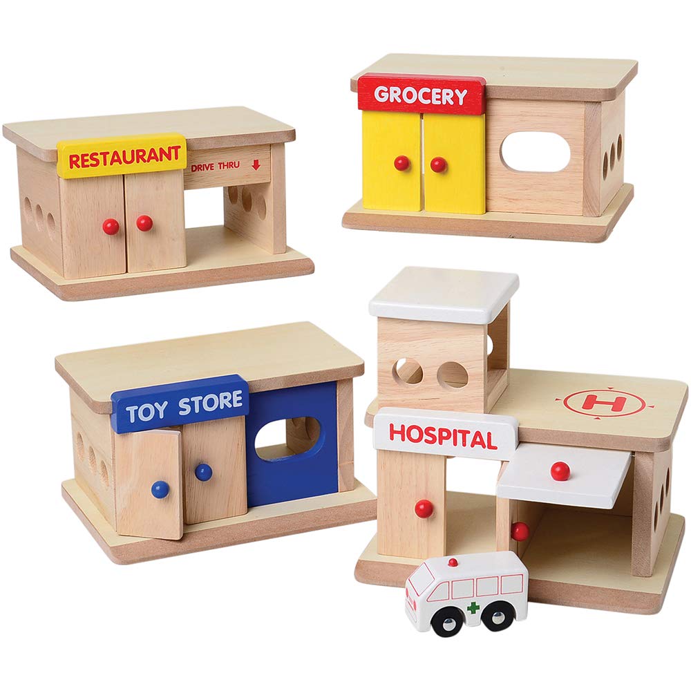 wooden ambulance toy