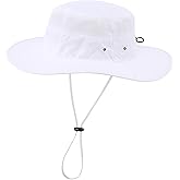 Connectyle Wide Brim Sun Hat for Men Breathable Cowboy Boonie Hat UPF 50+ Sun Protection Bucket Hat for Fishing Hiking