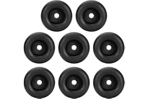 SESICWE 2.5" 2.5 Inches Round Rubber Bumper, Rubber Bump Stops, Feet Bumpers, Replace for Cargo Trailer Ramp Doors, and for Truck Gates (Pack of 8)