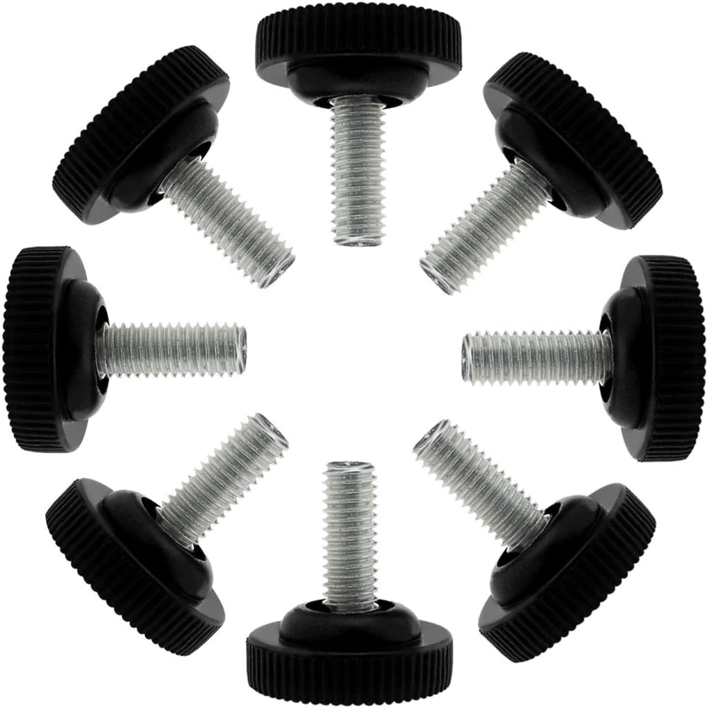 COMOK 5Pcs M8 x 17mm External Threaded Stem Adjustable Furniture Glide