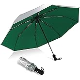 HEXSOLID 42/46/50inch Compact Umbrella Travel Size Umbrellas for Rain Waterproof And Wind Resistant Auto Open Close UPF 50+ UV Umbrella Sun Umbrellas UV Protection