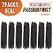 7 Packs 14 Inch Passion Twist Hair Water Wave Crochet Braids for Passion Twist Crochet Hair Passion Twist Braiding Hair Hair Extensions (14'' 7Packs, 1B)