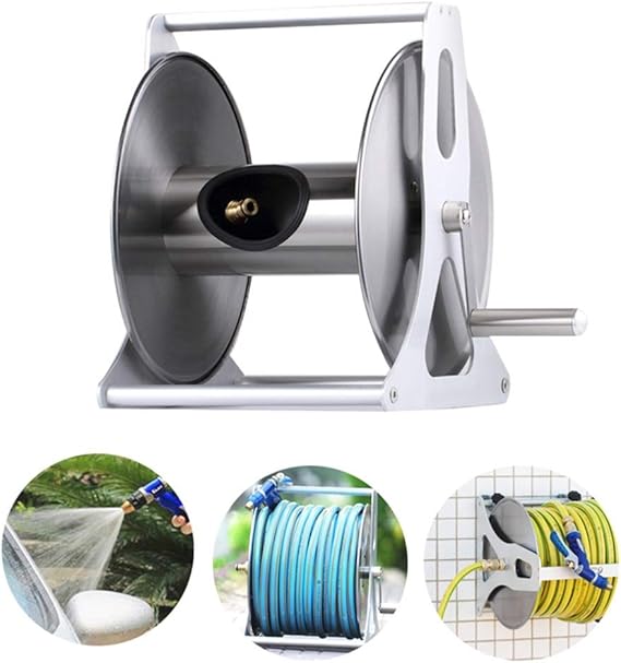 FQJYNLY Hose Reel，Stainless Steel Pressure Washer Wall