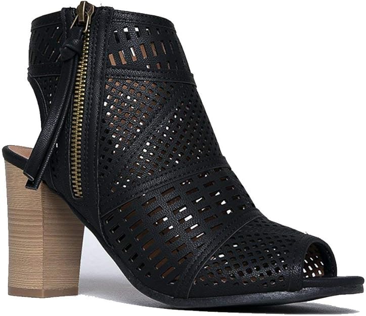 qupid open toe booties