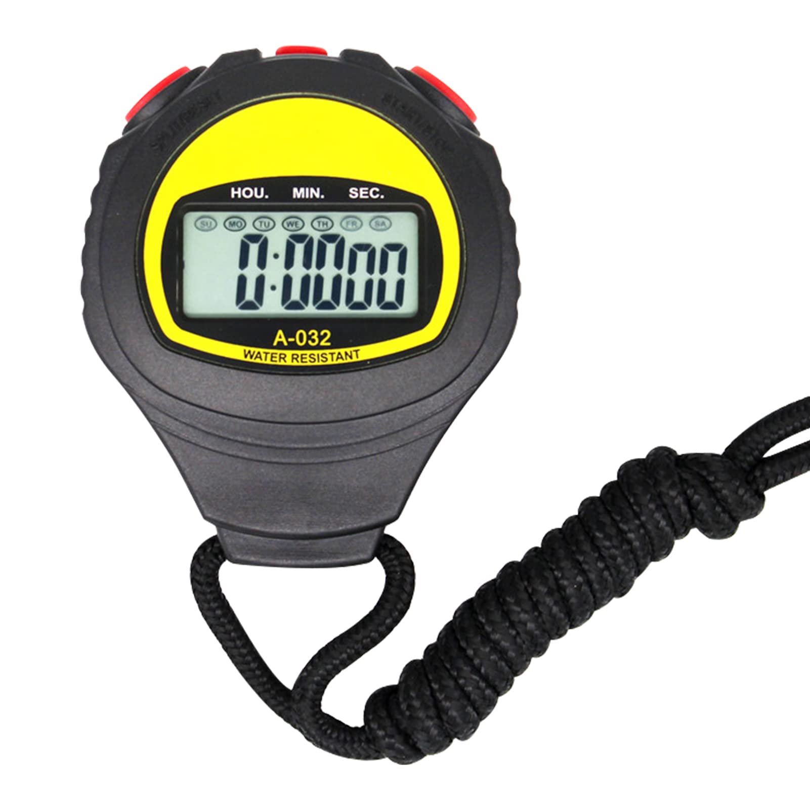 Sports Stopwatch Timer,Digital Stopwatch Timer with Clock Calendar Alarm,Large LCD Display,Sport Stopwatch Count Down Timer Multifunctional Electronic Digital Stopwatch for Gym Coaches
