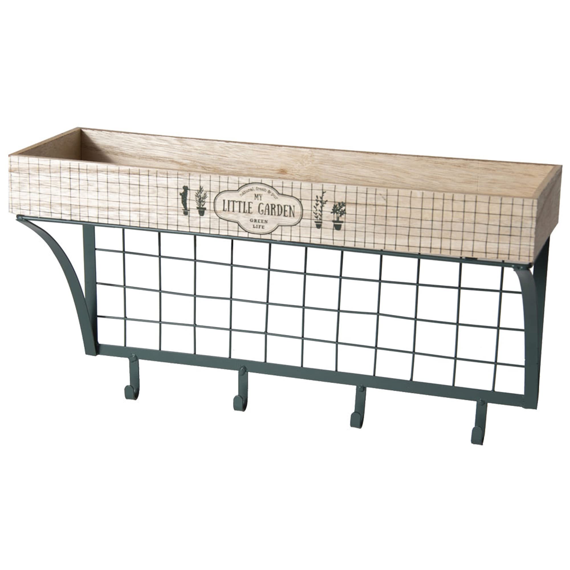 GARDENA Etagere murale Little Market M4-4 crochets
