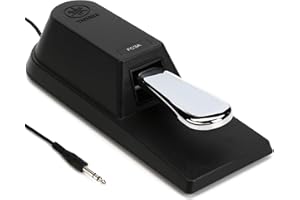 Yamaha Piano Style Sustain Foot Pedal with Half-Pedaling for Select Yamaha Arranger Keyboards, Synthesizers, Stage Pianos, Digital Pianos and Keyboards, 5-Foot Cable, 0.25-Inch Plug FC3A