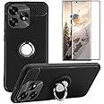 HANAIETTE NUU B30 Pro 5G / B30 5G Case and Screen Protector, [Magnetic Car Mount] TPU Protection Cover Case and Screen Protector Compatible for NUU B30 Pro 5G (Black)