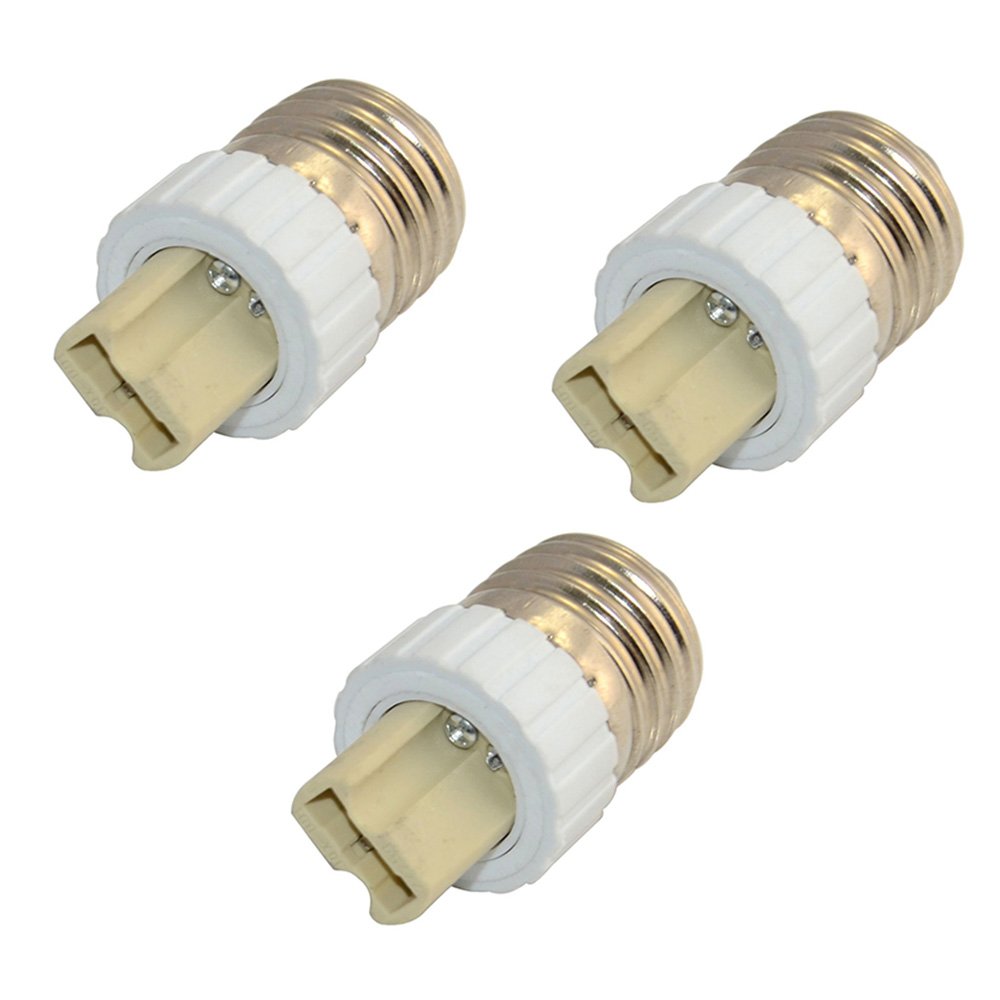 FINELED E27 to G9 Socket Adapter,E27 Male to G9 Female Bulb Base adaptor Converter(pack of 3)