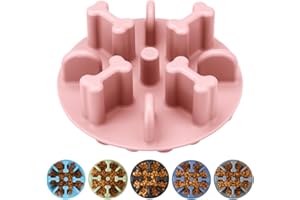 Animire Soft Silicone Anti-Choking Puzzle Slow Down Eating Feeder Insert for Dogs, Compatible with Regular Elevated Dog Bowls